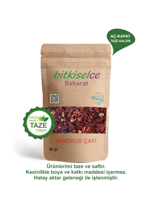 Premium Kalite Canlandırıcı Doğanın Sırrı: Hibiskus Çayı 80 gr.